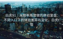 白虎91｜从效率角度做的体验复盘：不同入口下的体验差异与变化，白虎t恤