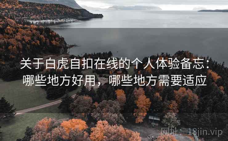关于白虎自扣在线的个人体验备忘:哪些地方好用,哪些地方需要适应 第2张 关于白虎自扣在线的个人体验备忘:哪些地方好用,哪些地方需要适应 第2张
