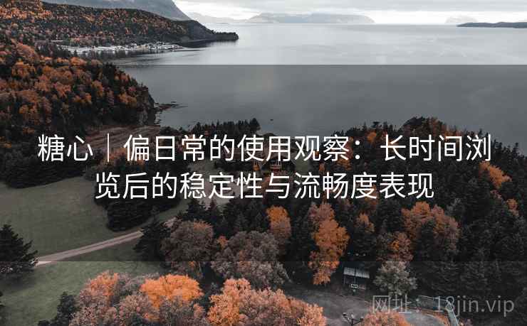 糖心｜偏日常的使用观察：长时间浏览后的稳定性与流畅度表现  第2张