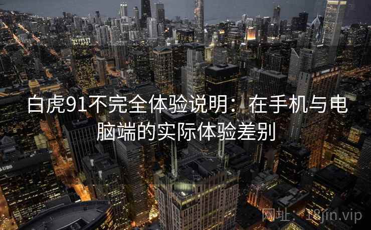 白虎91不完全体验说明：在手机与电脑端的实际体验差别  第2张