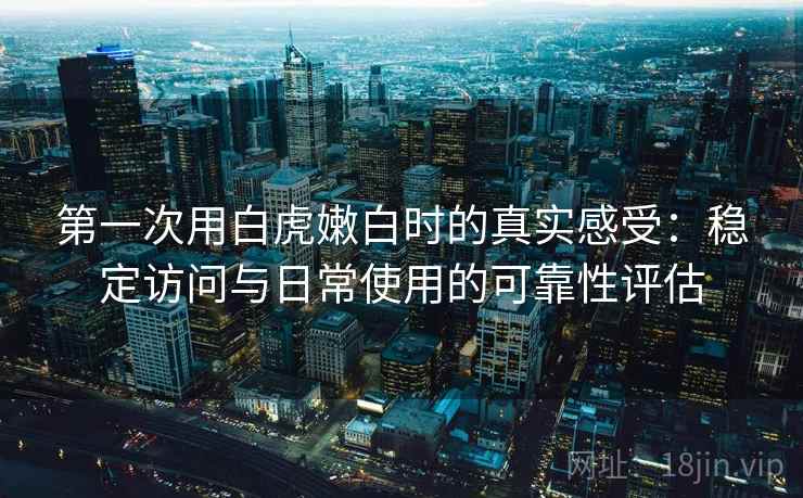 第一次用白虎嫩白时的真实感受：稳定访问与日常使用的可靠性评估  第2张