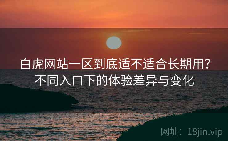 白虎网站一区到底适不适合长期用？不同入口下的体验差异与变化  第1张