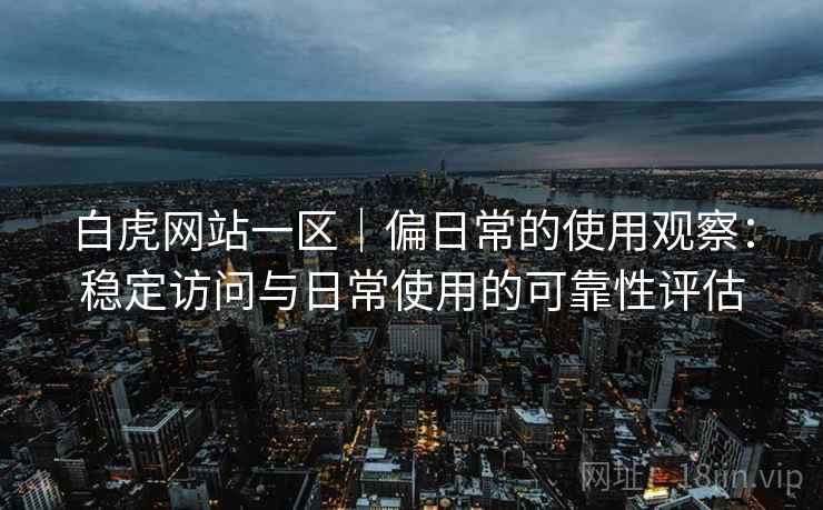 白虎网站一区｜偏日常的使用观察：稳定访问与日常使用的可靠性评估  第2张