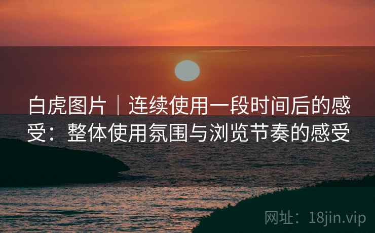 白虎图片｜连续使用一段时间后的感受：整体使用氛围与浏览节奏的感受  第2张