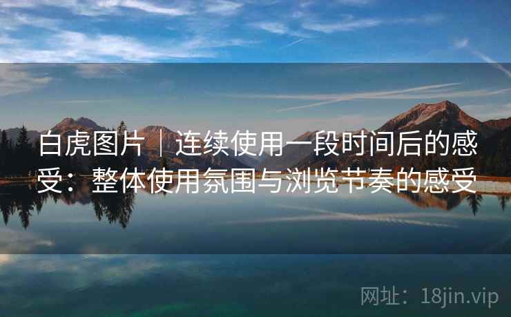 白虎图片｜连续使用一段时间后的感受：整体使用氛围与浏览节奏的感受  第1张