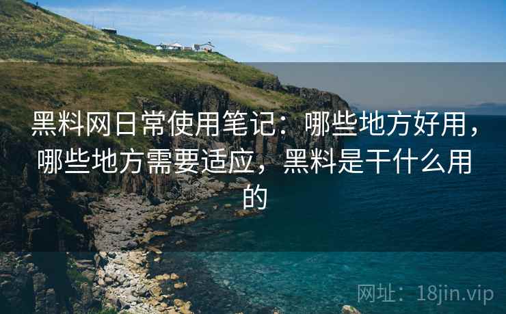 黑料网日常使用笔记：哪些地方好用，哪些地方需要适应，黑料是干什么用的  第2张