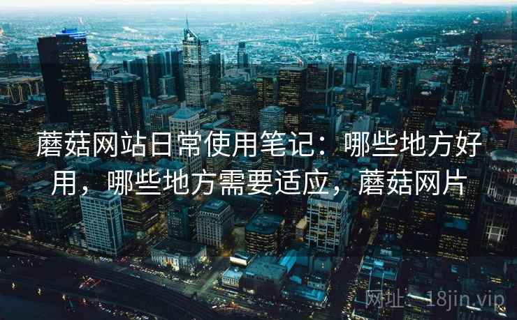 蘑菇网站日常使用笔记：哪些地方好用，哪些地方需要适应，蘑菇网片  第2张